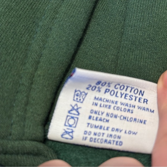 VTG St Patricks Day Locals Hoodie Adult XL Green Pullover Buffalo New York USA - Picture 12 of 12